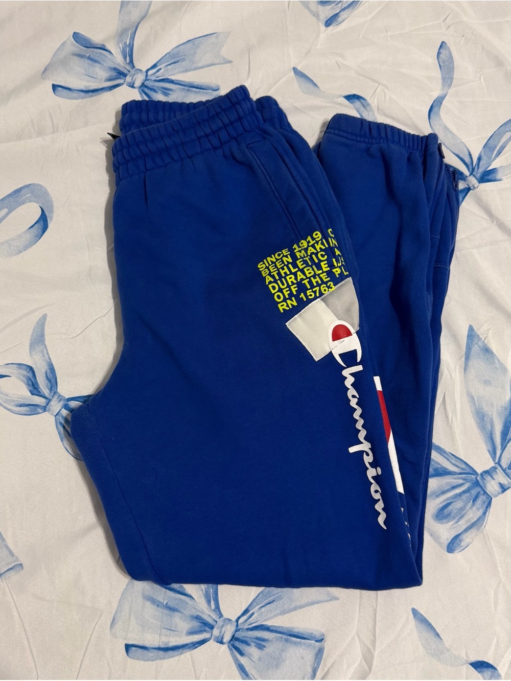 Champion Royal Blue Logo Jogger Sweatpants
